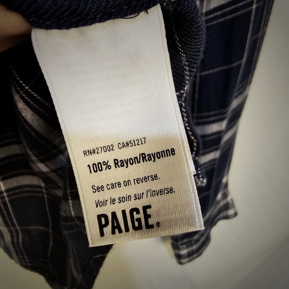 Paige plaid buttondown top. - Picture 7 of 9
